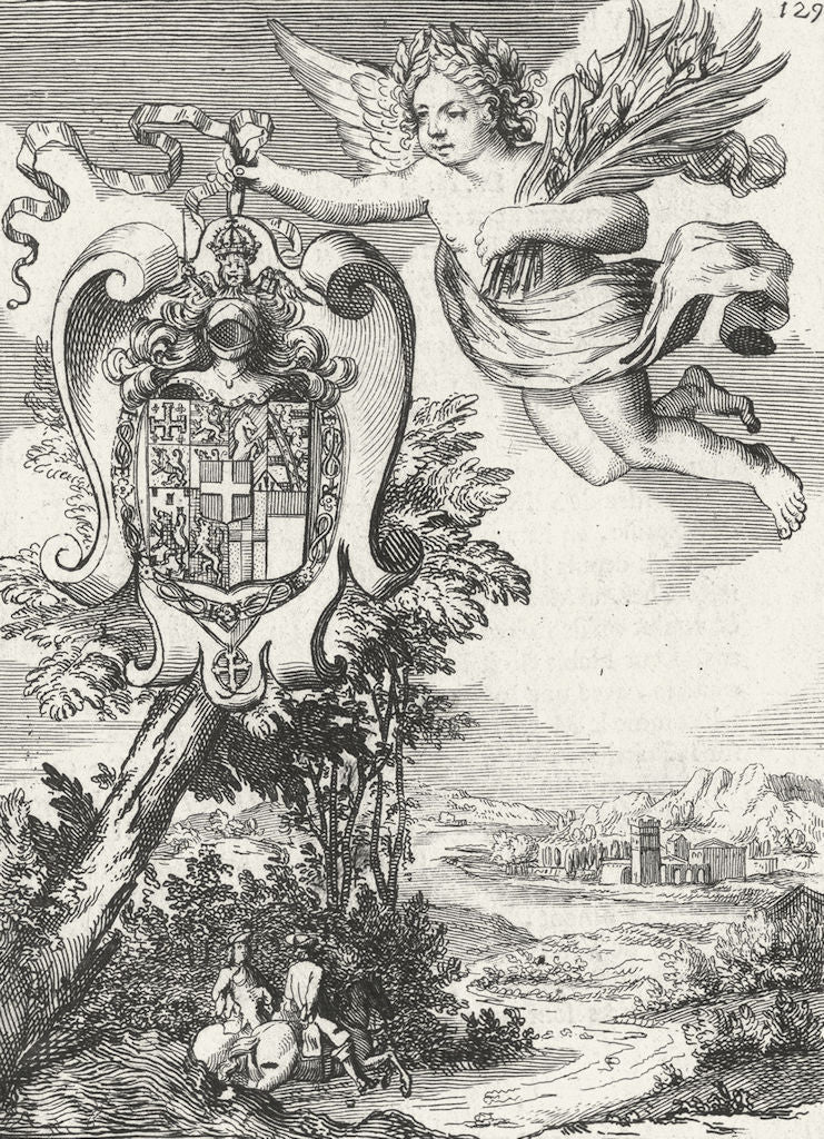 FRANCE. De Figure LXI. Savoy heraldry. Mallet 1683 old antique print picture